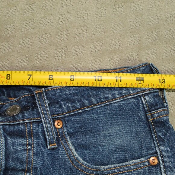 Levi’s Premium 501 S Skinny Size 25x26 Blue Jeans Button Fly - Picture 3 of 5